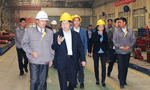 西安市委常委、常務副市長岳華峰蒞臨西瑪電機調研指導。——西安博匯儀器儀表有限公司